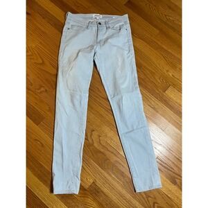 FRAME Le Skinny de Jeanne Light Wash Distressed Slim Fit Denim Jeans Size 27